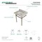 Kingston Brass 30X22 Marble Vanity Top W/ Brass Feet Combo, Marble/ Nickel KVPB30MBSQ8 - alternate 3